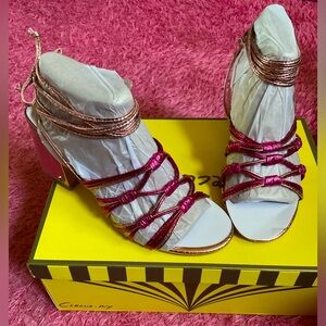 Cute pink short heel